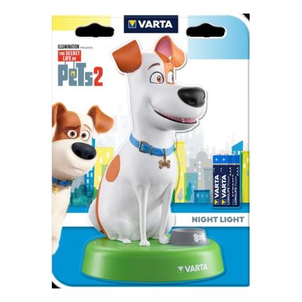 Varta 15641 - Barn LED-lampa THE SECRET LIFE av PETS LED/3xAAA