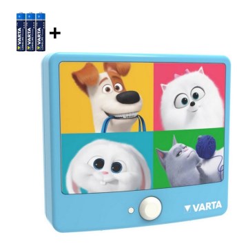 Varta 15642 - Barn LED-belysning  med sensor THE SECRET LIFE av PETS LED/3xAAA