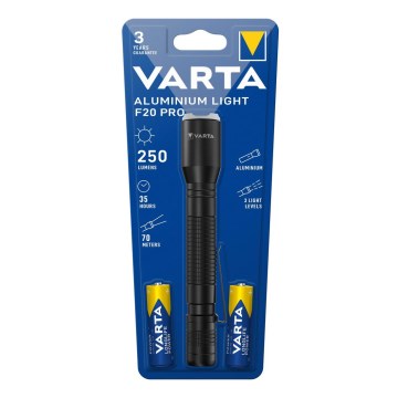 Varta 16607101421 - LED-ficklampa ALUMINIUM LIGHT LED/2xAA