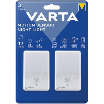 Varta 16624101402 - SET OM 2x LED Nattlampa med sensor NIGHT LIGHT LED/3xAAA