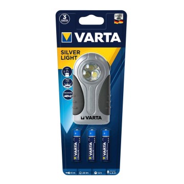 Varta 16647101421 - LED Handhållen Ficklampa SILVER LIGHT LED/3xAAA