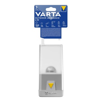 Varta 16666101111 - LED dimbar campinglampa OUTDOOR AMBIANCE LED/3xAA
