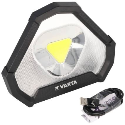 Varta 18647101401 - LED Bärbar Ficklampa WORK FLEX LED/12W/5V 5200mAh IP54