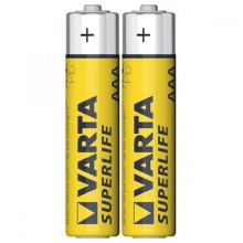 Varta 2003 - 2 st Bilbon Zinkbatterier SUPERLIFE AAA 1,5V