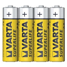Varta 2006 - 4 st Bilbon Zinkbatterier SUPERLIFE AA 1,5V