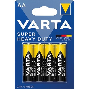 Varta 2006 - 4 st zink-kolbatterier SUPER HEAVY DUTY AA 1,5 V
