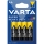 Varta 2006 - 4 st zink-kolbatterier SUPER HEAVY DUTY AA 1,5 V