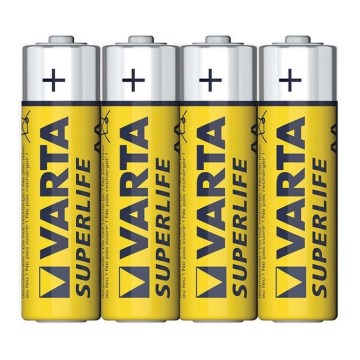 Varta 2006 - 4 st zinkkolbatterier SUPERLIFE AA 1,5V SUPERLIFE