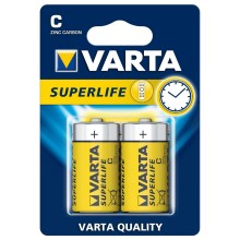 Varta 2014 - 2 st Bilbon Zinkbatterier SUPERLIFE C 1,5V
