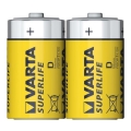 Varta 2020 - 2 st Bilbon Zinkbatterier  SUPERLIFE D 1,5V