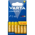 Varta 4103101746 - 6 st Alkalinebatterier LONGLIFE AAA 1,5V