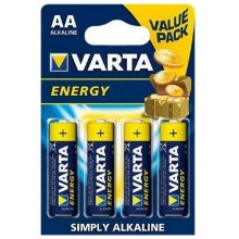 Varta 4106 - 4st Alkaliska batterier  ENERGY AA 1,5V