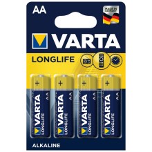 Varta 4106 - 4st Alkaliska batterier LONGLIFE EXTRA AA 1,5V
