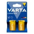 Varta 4114101422 - 2 st Alkalinebatterier LONGLIFE LR14/C 1,5V
