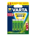 Varta 5670 - 3+1 st Laddningsbara Batterier ACCU AAA Ni-MH/800mAh/1,2V