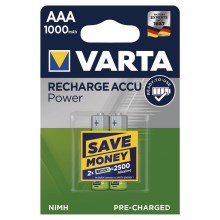 Varta 5703301402 - 2 st Alkaliska batterier RECHARGE  AAA  1.2V