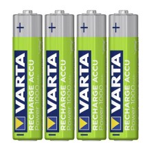Varta 5703301404 - 4st Laddningsbara Batterier RECHARGE  AAA 1,2V