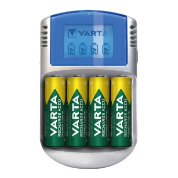 Varta 57070201451 - LCD-batteriladdare för 4xAA/AAA 2600mAh 5V