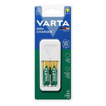Varta 57656101451 - Batteriladdare 2xAA/AAA 2100 mAh 230V