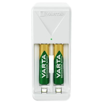 Varta 57656201421 - Batteriladdare för 2 x AA/AAA, 800 mAh, 230 V