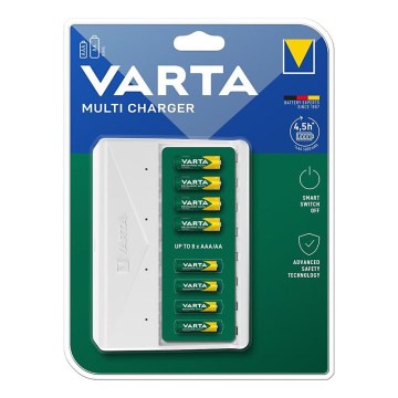 Varta 57659101401 - Batteriladdare för 8× AA/AAA, 5 V