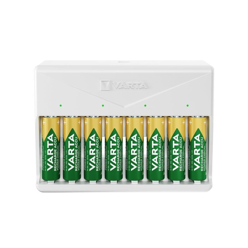 Varta 57659101401 - Batteriladdare för 8× AA/AAA, 5 V