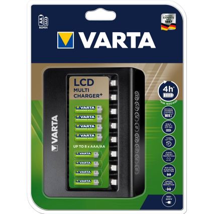 Varta 57681 - LCD Smart Laddare 8xAA/AAA charging 2h