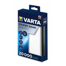 Varta 57978101111  - Batteriladdare ENERGY 20000mAh/2x2,4V vit