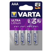 Varta 6103301404 - 4 st Lithium Batterier ULTRA AAA 1,5V