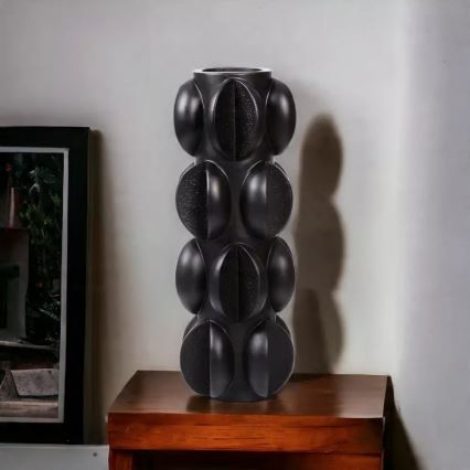 Vas 37x15 cm harts/matt svart