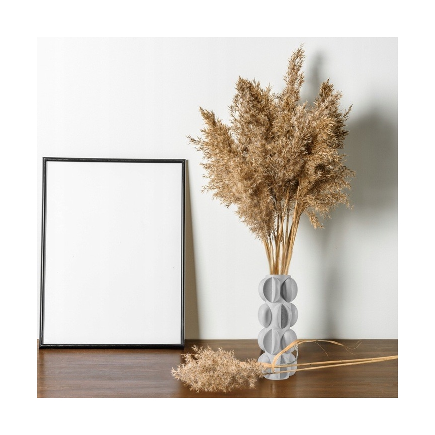 Vas 37x19 cm harts/matt vit