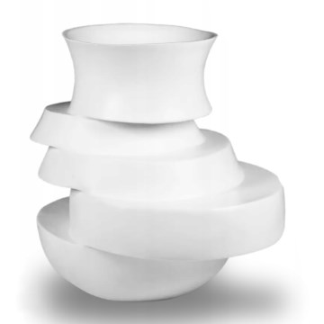 Vas 38x33x36 cm harts/vit