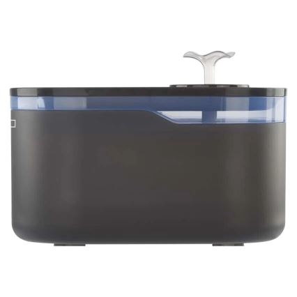 Vattenfontän för husdjur 2,6 l/5V grå