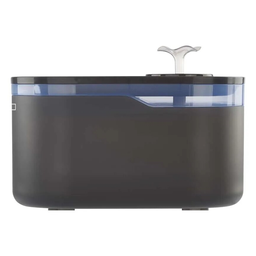 Vattenfontän för husdjur 2,6 l/5V grå