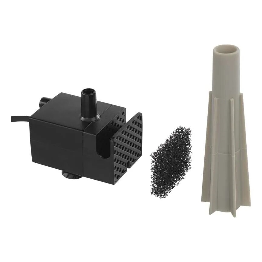 Vattenfontän för husdjur 2,6 l/5V grå