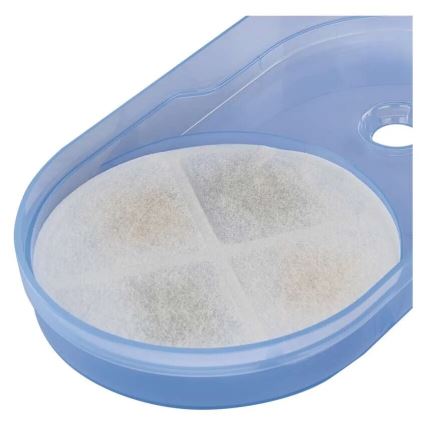 Vattenfontän för husdjur 2,6 l/5V grå