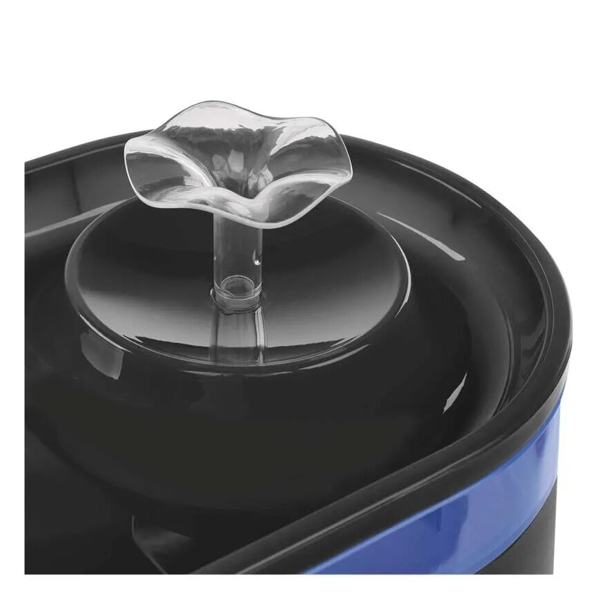 Vattenfontän för husdjur 2,6 l/5V grå