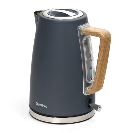 Vattenkokare 1,7 l 2400W/230V rostfritt /grå