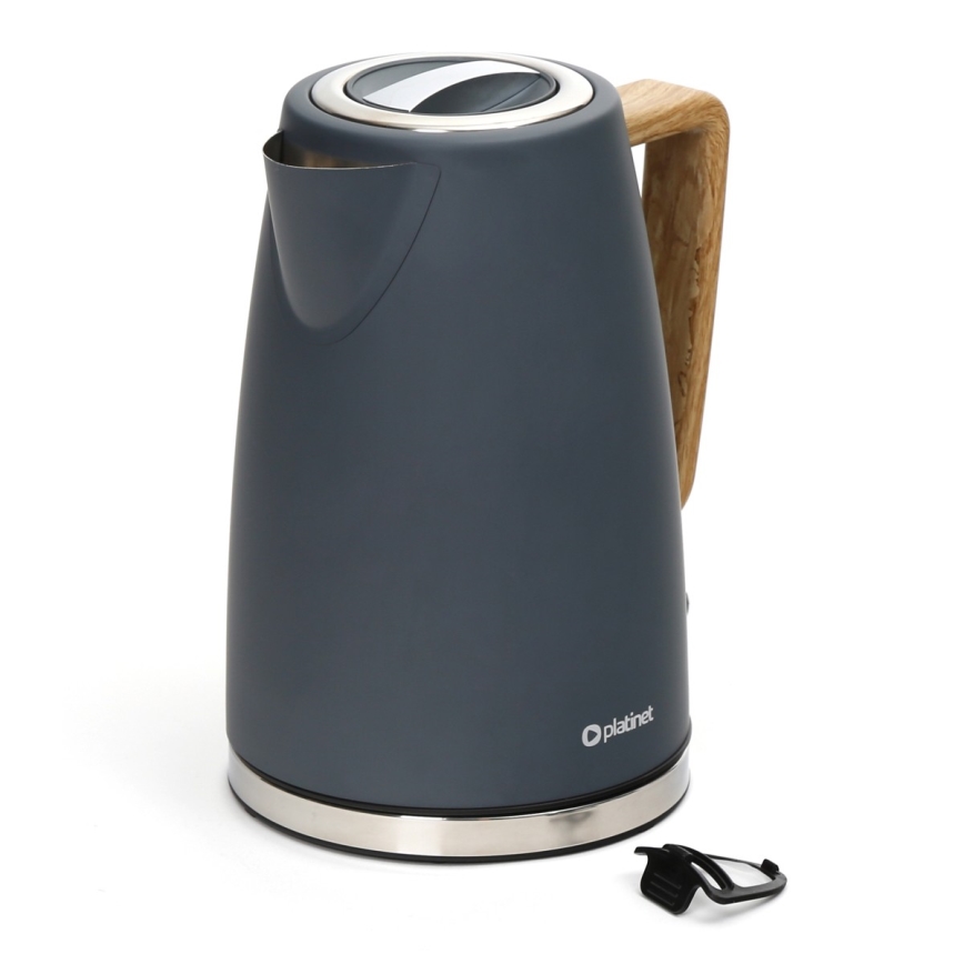 Vattenkokare 1,7 l 2400W/230V rostfritt /grå