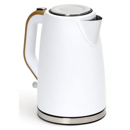 Vattenkokare 1,7 l 2400W/230V rostfritt /vit