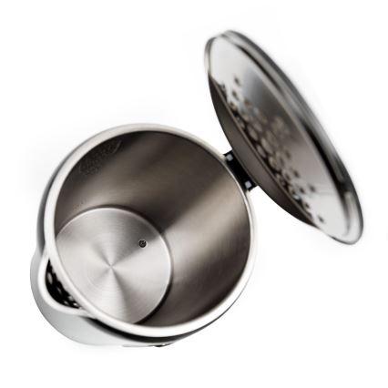 Vattenkokare med LCD display 1,7 l 2200W/230V grön + resemugg 450 ml