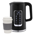 Vattenkokare med LCD display 1,7 l 2200W/230V svart + resemugg 450 ml