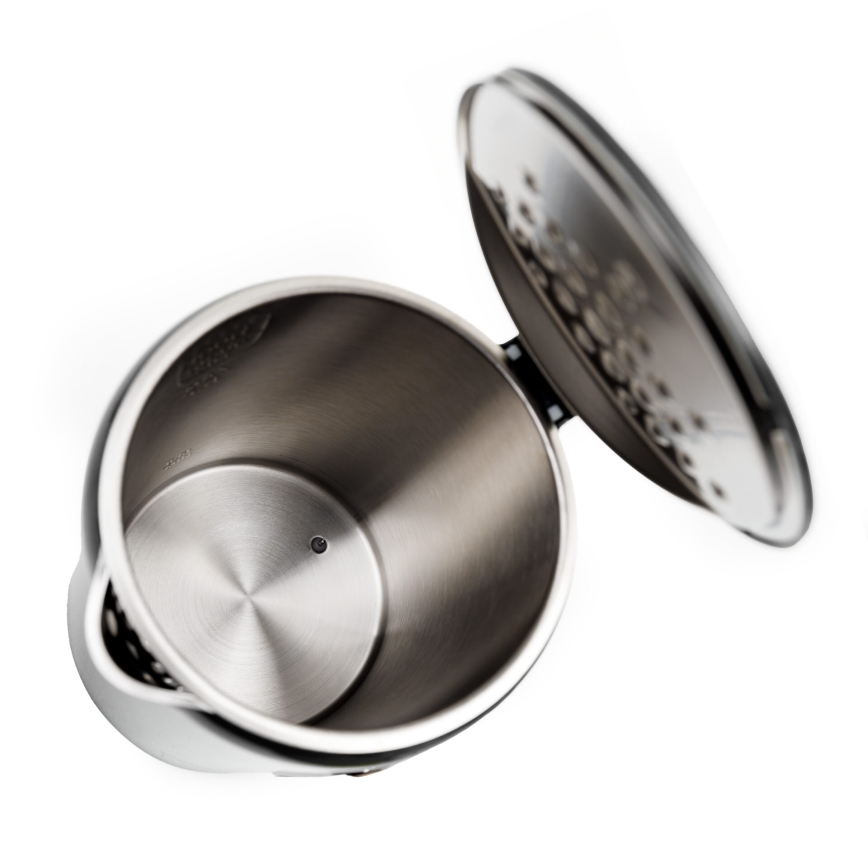 Vattenkokare med LCD display 1,7 l 2200W/230V svart + resemugg 450 ml