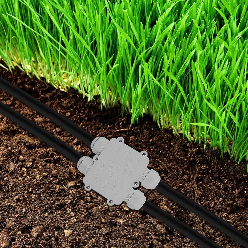 Vattentät anslutningslåda IP68 vit