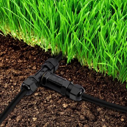 Vattentät kopplingskontakt IP68 svart