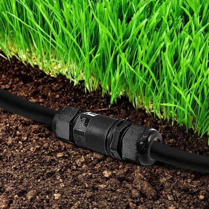 Vattentät kontakt IP68 svart