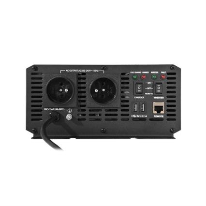 Växelriktare 1000 W (12 V → 230 V)
