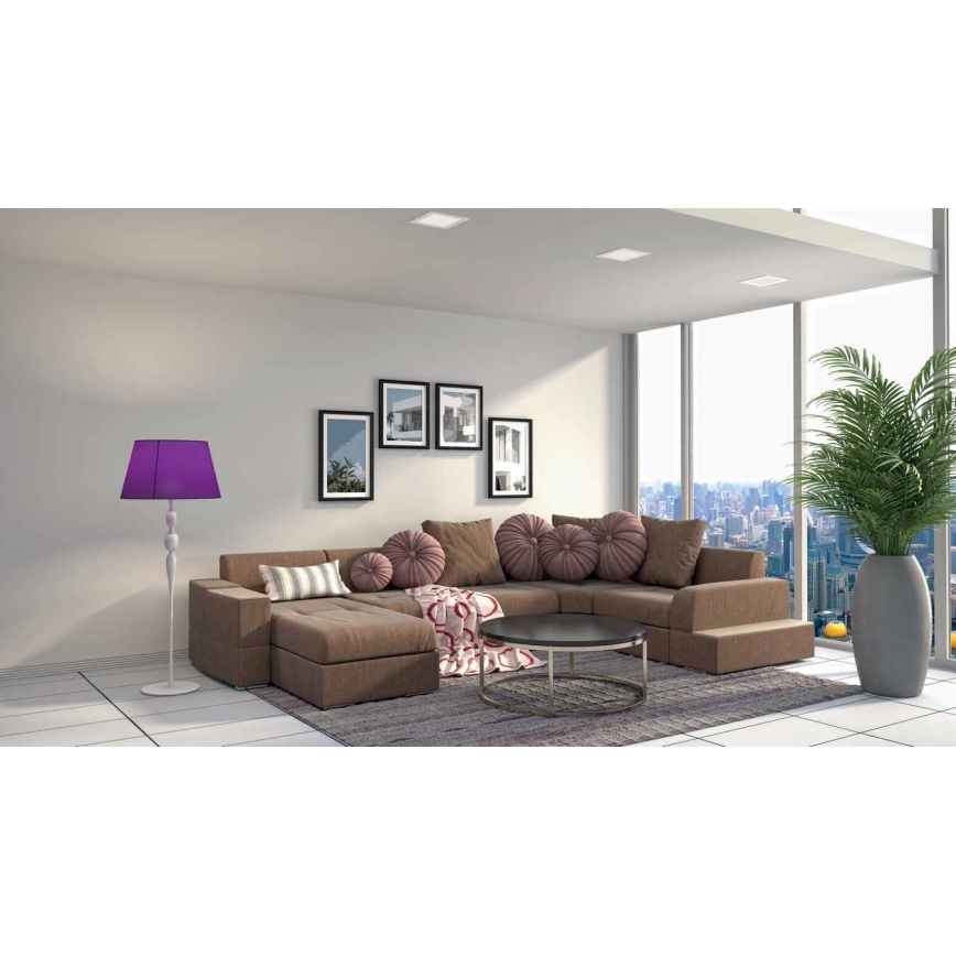 LED Badrumsinfälld armatur VEGA LED/18W/230V 2800K 22,5 cm IP44 snövit