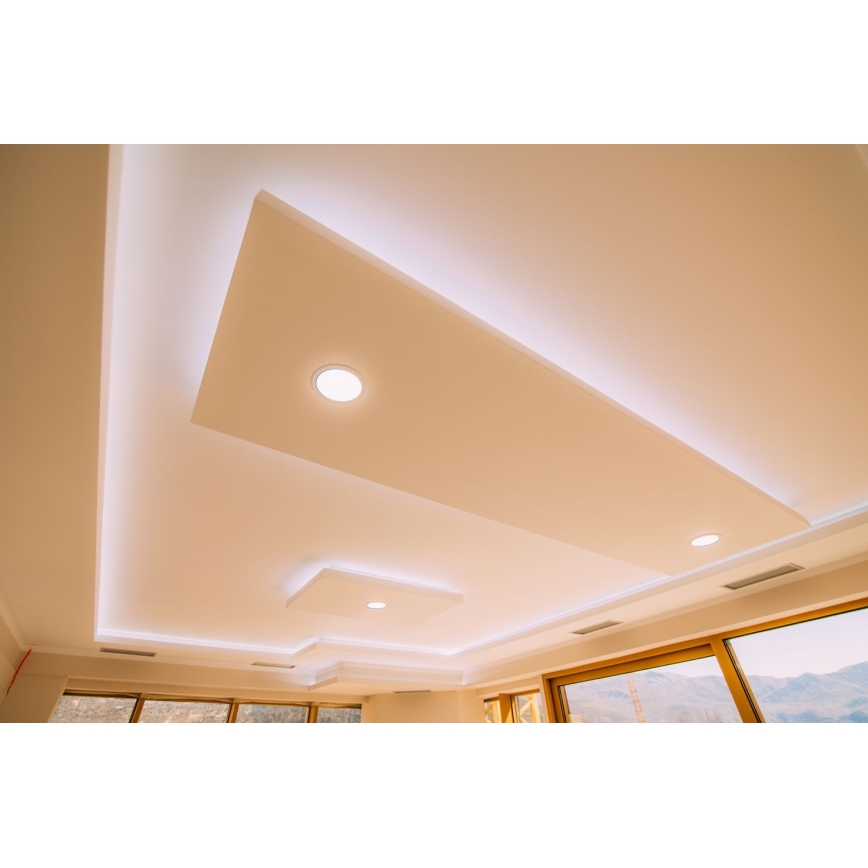 LED Badrumsinfälld armatur VEGA LED/18W/230V 2800K Ø 22,5 cm IP44 snövit