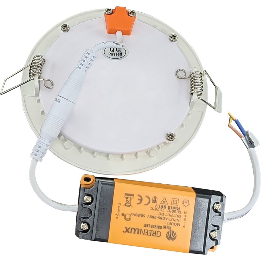 LED Badrumsinfälld armatur VEGA LED/18W/230V 2800K Ø 22,5 cm IP44 snövit